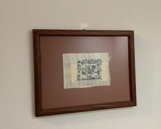 Egyptian Papyrus Painting (13” x 10”)