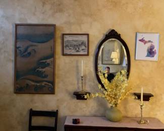 “Apple Hill Family Farm in Jonesville, Michigan” Original Charcoal Landscape by Karol Zipple - from 1960’s  (12” x 14”)