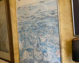 Washington D.C. View of the World Print (25” x 35”)