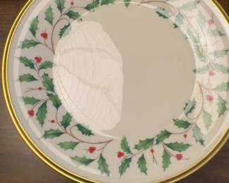 24K Gold Trim - Lenox Dishwasher Safe Small Holiday Plates (8”) - Price Per Item