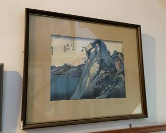 Japanese Woodblock Print (17” x 21”)