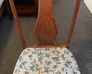 Antique Wooden Chair (38.5”)