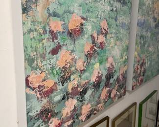 Impasto Floral Landscape Oil Painting #1 (30” x 40”)