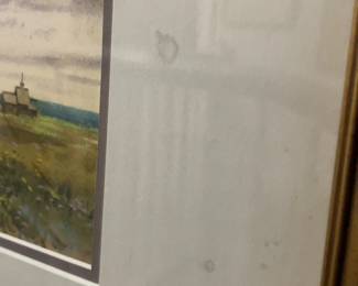 Framed Watercolor Landscape Print (11” x 13”)