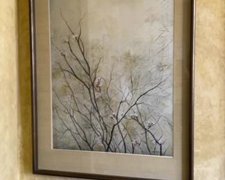 Framed Floral Artwork (29.75” x 36.75”)