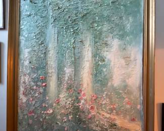 Forest Landscape Oil Painting (45” x 55”)