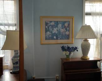 Floral Print Framed Art (32.5” x 26.5”)