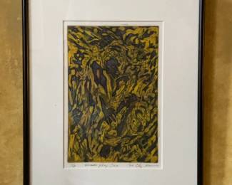 “Woman Play Sax” Abstract Print 1/20 (11.5” x 14.75”)