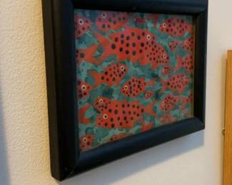 Red Fish Painting (6” x 8”)