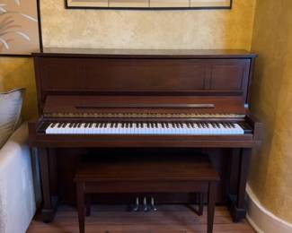 1996 Steinway & Sons Model 45 Upright Piano with bench (original owners - tuned twice a year)