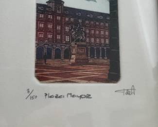 “ Plaza Mayor” Framed Print 8/150 (8” x 10”)