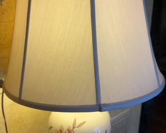 Hand-Painted Floral Table Lamp