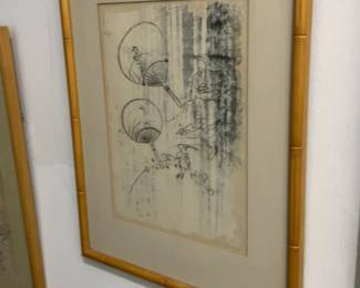 Asian Ink Wash Painting (12” x 15.5”)