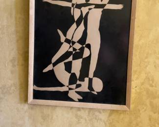 Original Abstract Figure Painting by M. Zipple (10.5” x 14.5”)