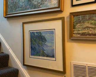 “Oak Tree by Nepenthe Spring Morning” print 11/150  (27” x 24.5”)