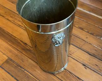 Brass Hammered Umbrella Stand