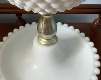 Vintage Milk Glass Lamp