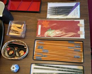 Japanese Chopsticks Holders, Napkin Rings and Chopsticks - Price Per Item