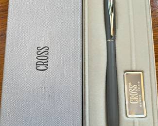 CROSS Classic Matte GRAY Twisted Ballpoint Pen with Box&Booklet