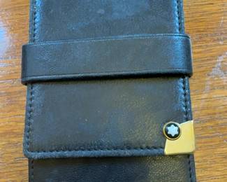  Montblanc Meisterstück Fountain Pen Set with 14k Gold Nib - 4810 Fountain Pen, Mechanical Pencil and Ballpoint Pen with Pouch 