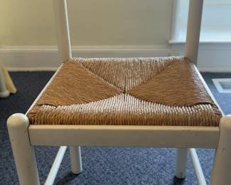 Wooden Chair with Woven Seat