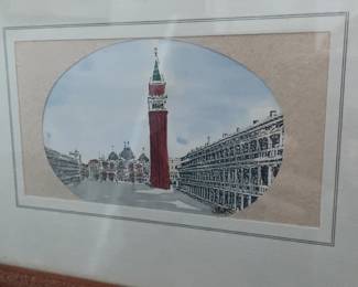 Framed Artwork - Venice Scene (8” x 11”)
