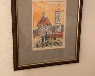 Florence - Watercolor Painting (9.75” x 11.75”)