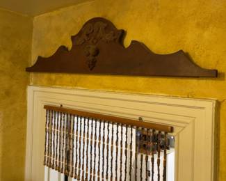 Wood Carved Headboard (47” x 11”)