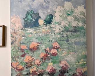 Impasto Floral Landscape Oil Painting #1 (30” x 40”)