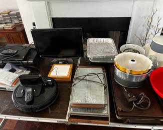 Tv, dvd player, hot plates, etc