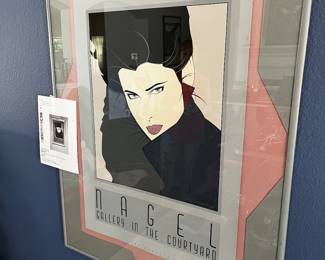 Original Nagel serigraph signed and matted