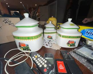 john deer canister set