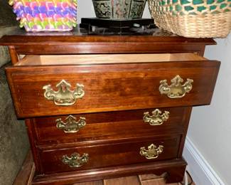 small table with drawers