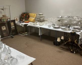 Tiffany lamps and Fostoria among much more