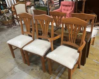 6 matching dining chairs
