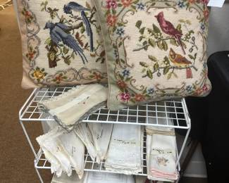 Many different needlepoint selections