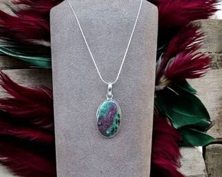 Ruby Zoisite Necklace