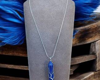 Lapis Luzuli Tree Of Life Necklace