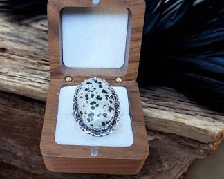 Dalmatian Jasper Ring