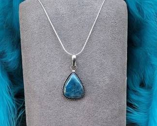 Blue Apatite Necklace