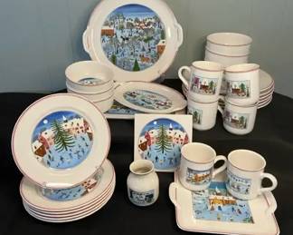 Villeroy Boch Naf Christmas Porcelain Dishes Gerard Laplau