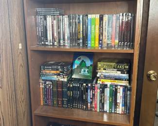 DVD Collection With Bookshelf