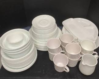 Corelle By Corning Pure White Plates Bowls Saucers Serving Dishes  Corning Coffee Mugs