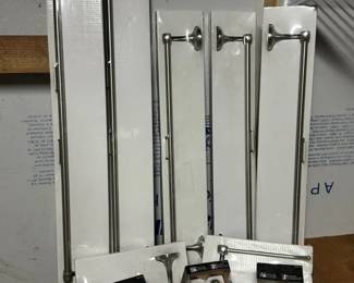 Bathroom Towel Rods Toilet Paper Holder And Robe Hooks