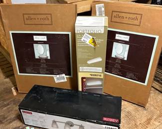 New In Box Bathroom Light Fixtures And Mirrors