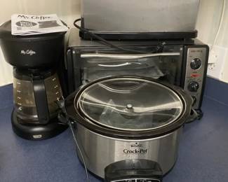 Rival Crockpot Toaster Oven Mr Coffee Maker Toaster