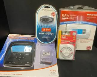 Weather Alert Radio Honeywell Thermostat Sport line Pedometer Plug Timer