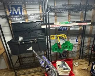 Two Modular Wall Racks Dyson Vaccuum Toolbox More