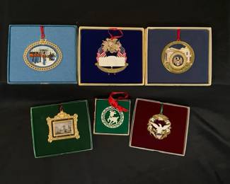 White House Historical Association Christmas Ornaments And Lenox Reindeer