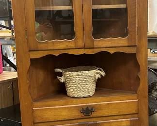 Vintage Corner Hutch